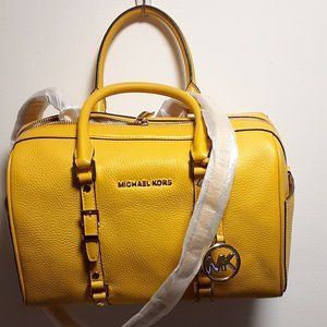 Michael Kors Boston Mustard Bag New